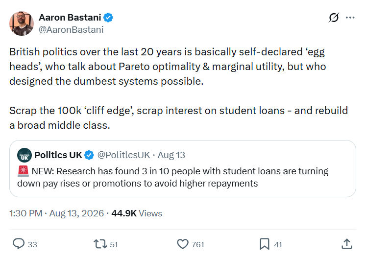 Aaron Bastani: British politics over the last 20 years...
