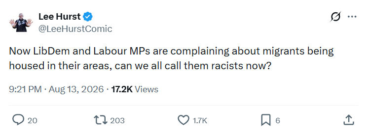 Lee Hurst: Now LibDem and Labour MPs...