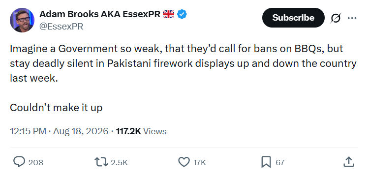 Adam Brooks: Imagine a Government so weak...