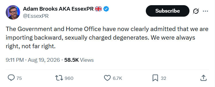 Adam Brooks: The Government and Home Office...