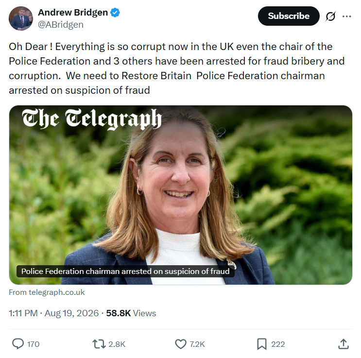 Andrew Bridgen: Oh Dear...