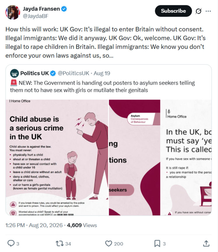 Jayda Fransen: How this will work...