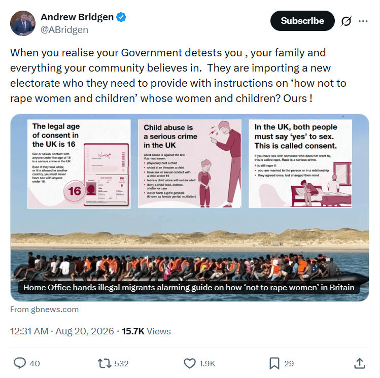 Andrew Bridgen: When you realise your Government detests you...