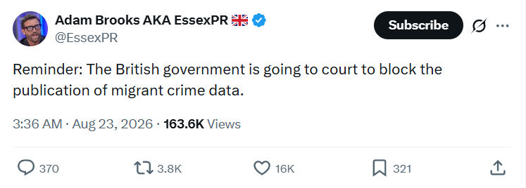 Adam Brooks: Reminder...