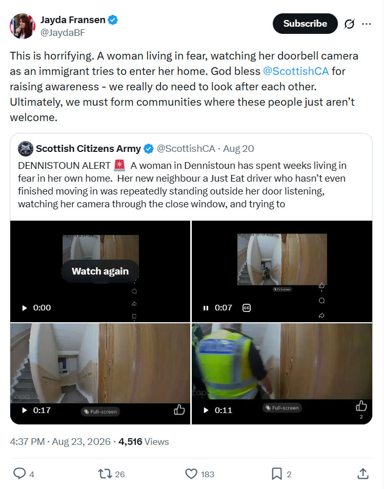 Jayda Fransen: This is horrifying...