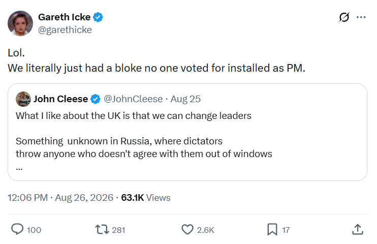 Gareth Icke: Lol.  We literally just had...