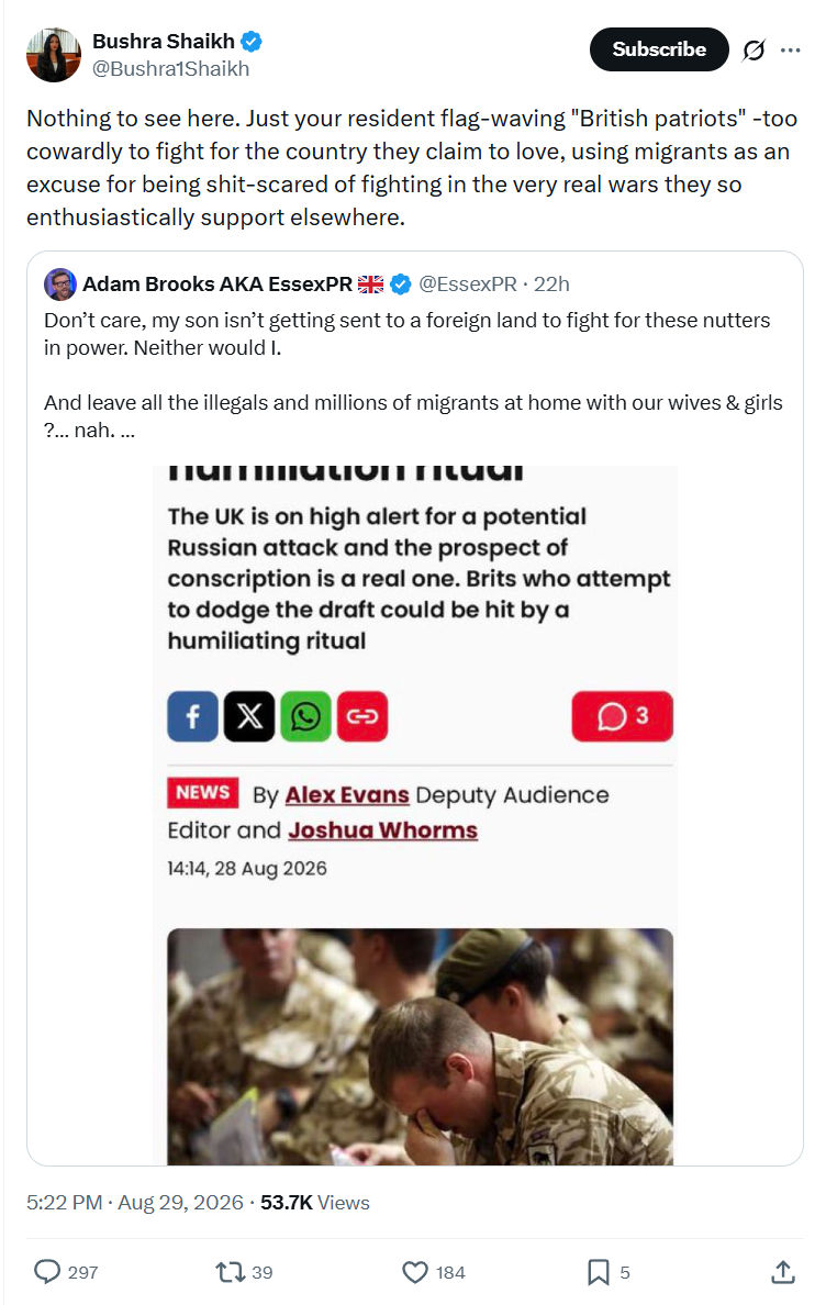 Bushra Shaikh: Nothing to see here...
