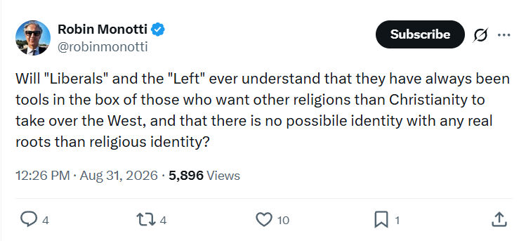Robin Monotti: Will "Liberals" and the "Left" ever...