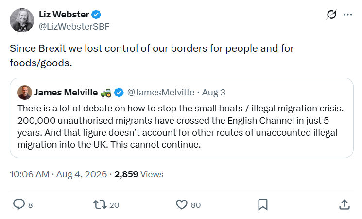 Liz Webster: Since Brexit we lost control...