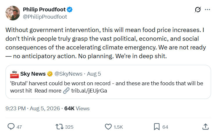 Philip Proudfoot: Without government intervention...
