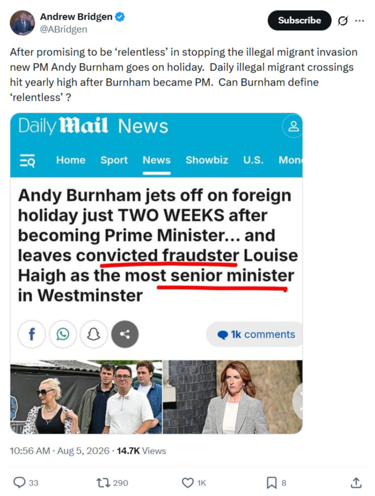Andrew Bridgen: After promising to be ‘relentless’...