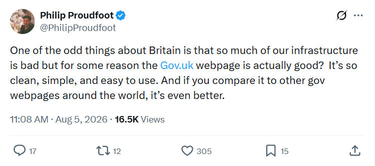 Philip Proudfoot: One of the odd things about Britain...