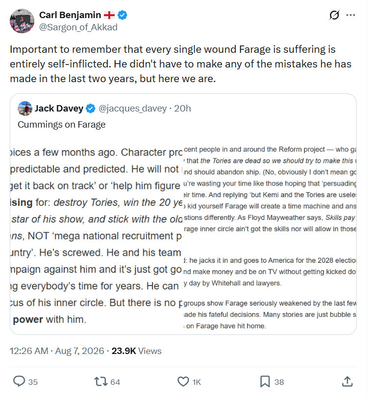 Carl Benjamin: Important to remember...