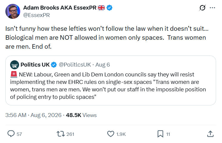 Adam Brooks: Isn’t funny how these lefties...