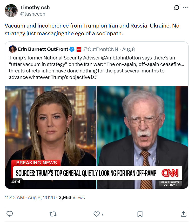 Timothy Ash: Vacuum and incoherence from Trump...