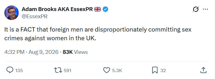Adam Brooks: It is a FACT that foreign men...