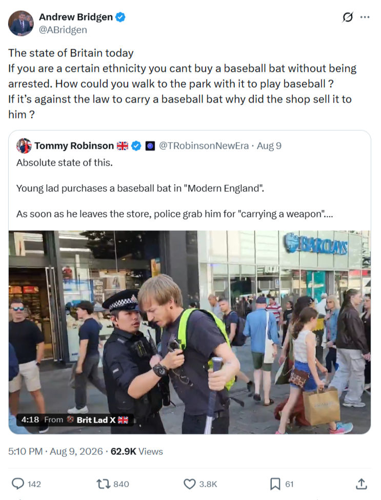 Andrew Bridgen: The state of Britain today...