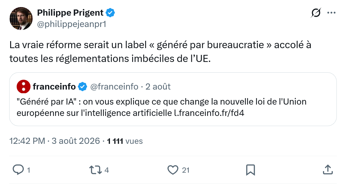 Philippe Prigent: La vraie réforme serait...