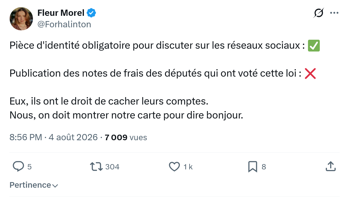 Fleur Morel: Pièce d'identité obligatoire...