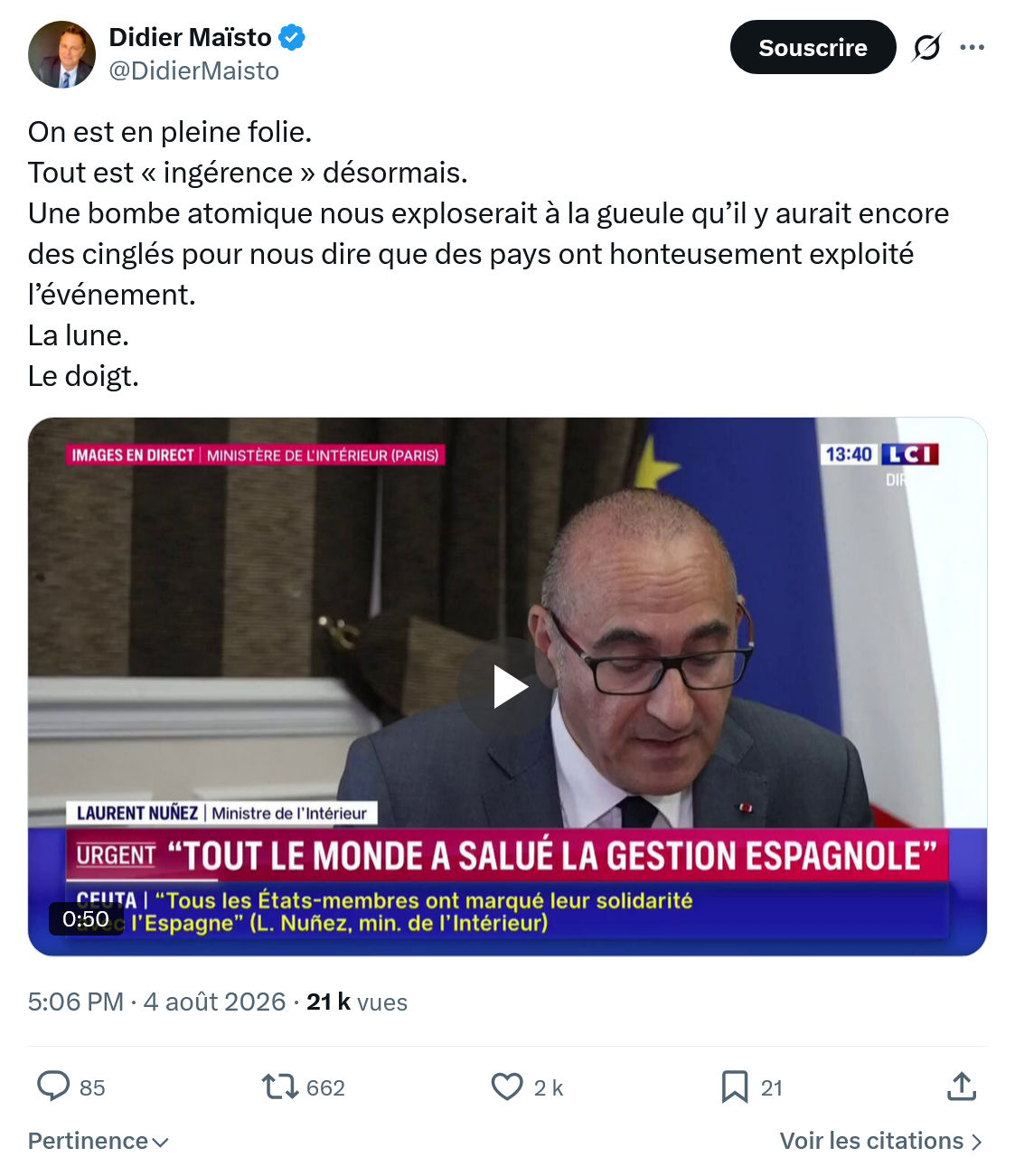 Didier Maïsto: On est en pleine folie...