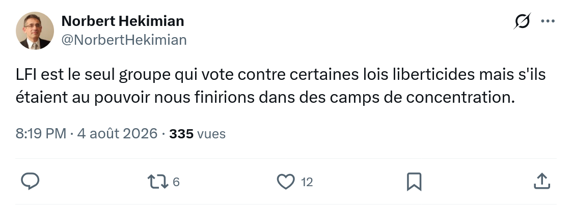 Norbert Hekimian: LFI est le seul groupe qui vote contre...