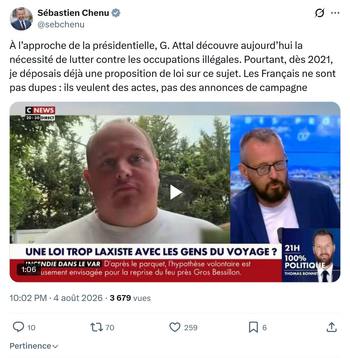 Sébastien Chenu: À l’approche de la présidentielle...