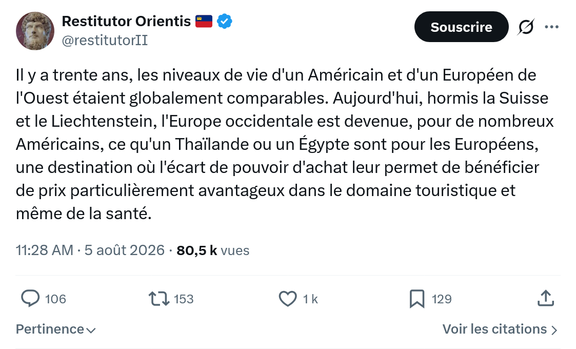 Restitutor Orientis: Il y a trente ans, les niveaux...