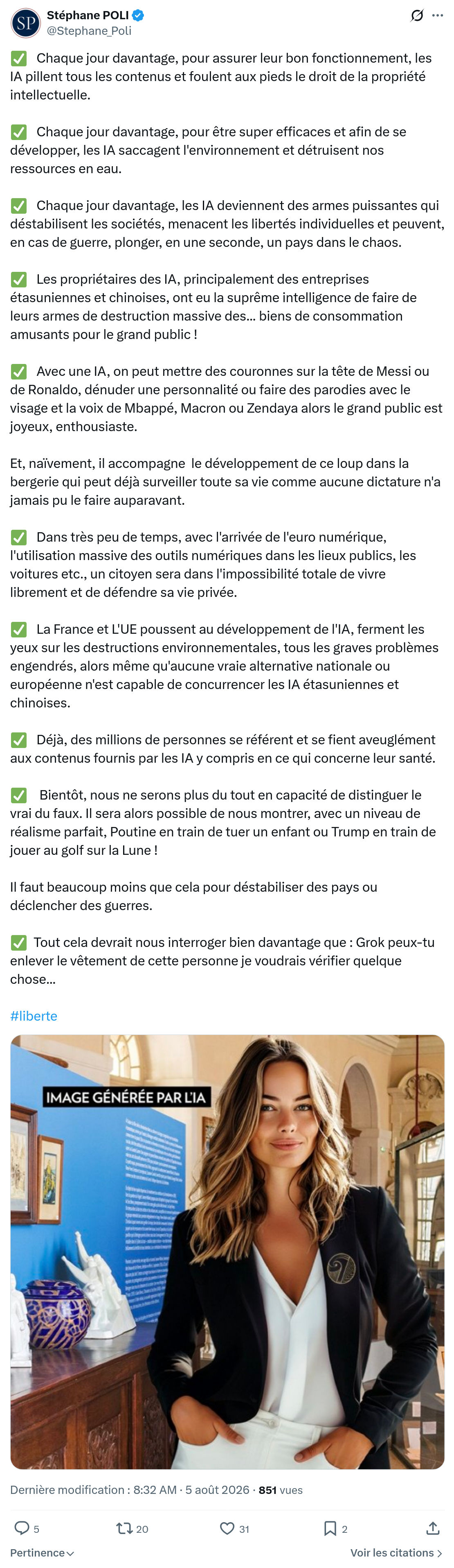 Stephane Poli: Chaque jour davantage...