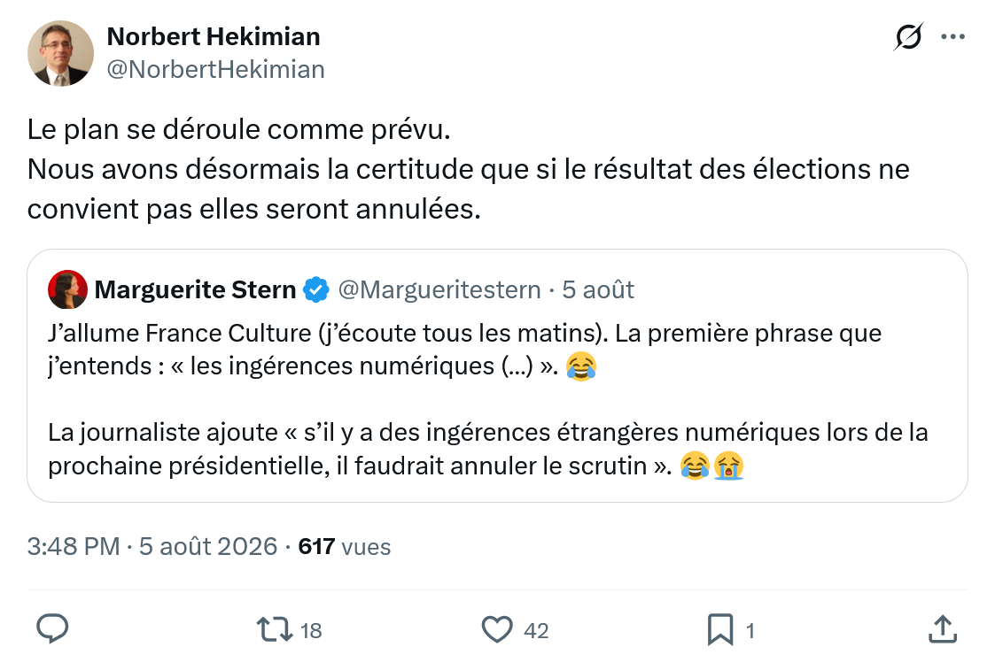 Norbert Hekimian: Le plan se déroule comme prévu...