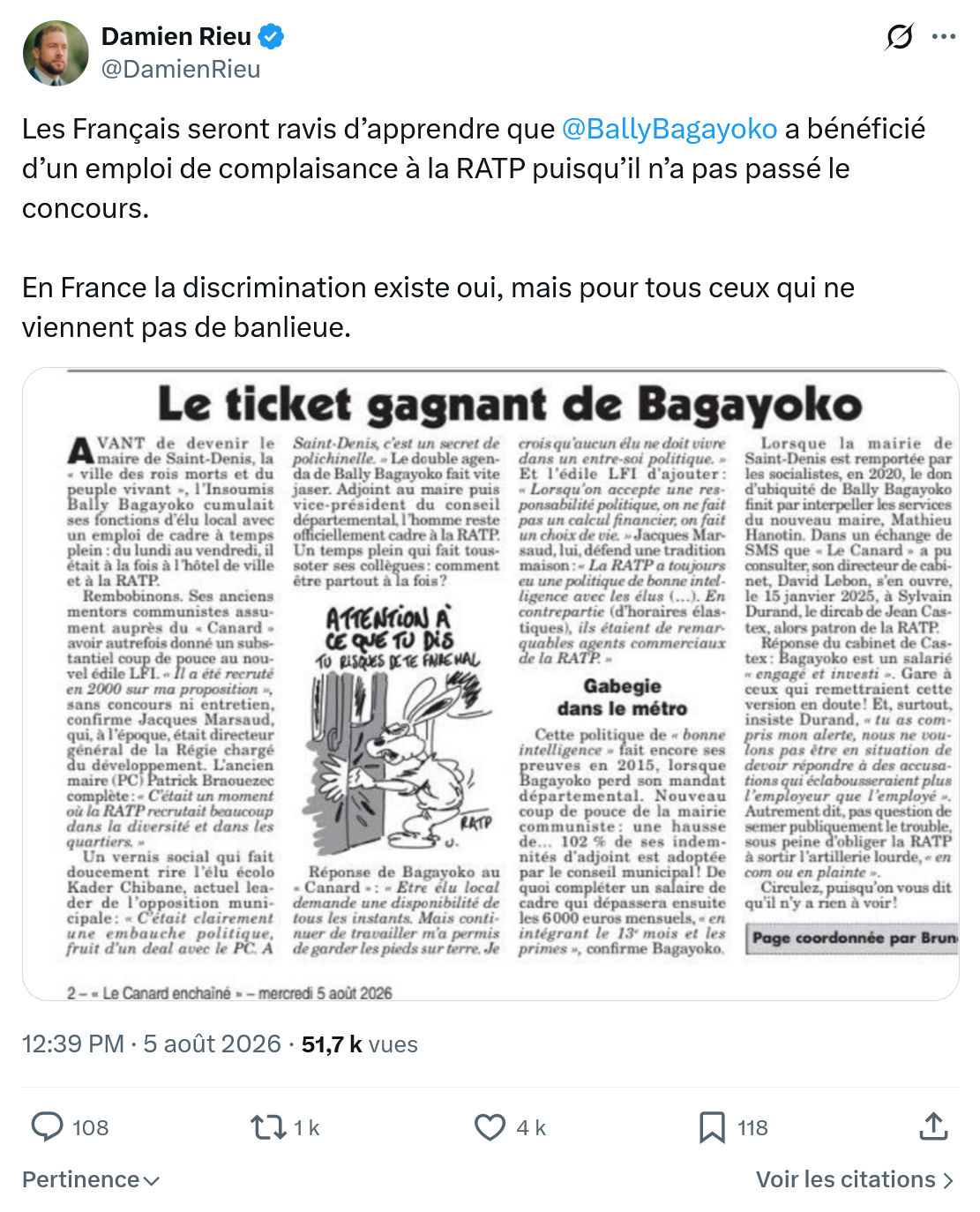 Damien Rieu: Les Français seront ravis...