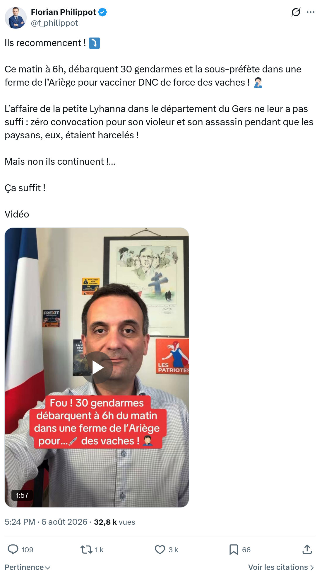 Florian Philippot: Ils recommencent...