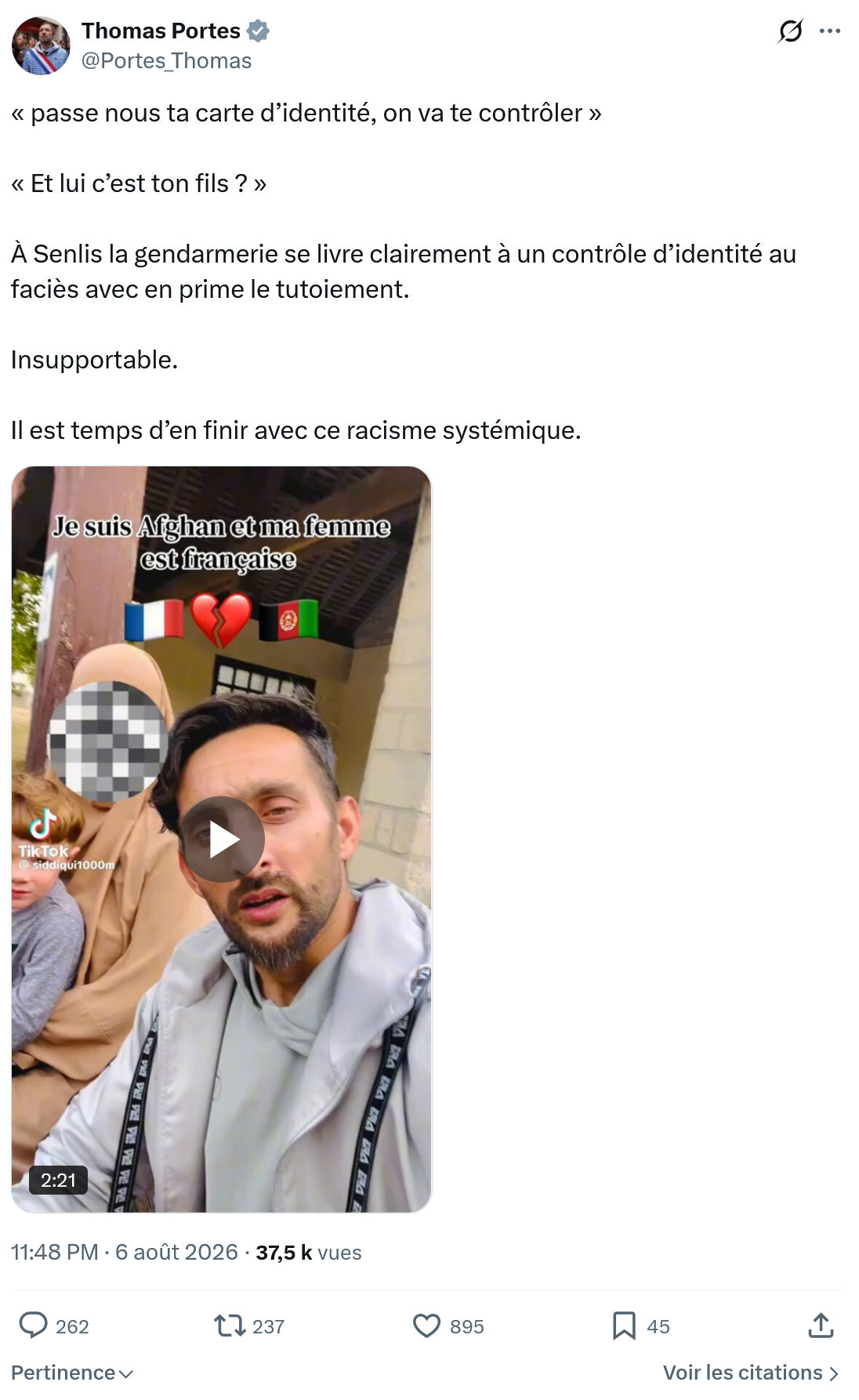 Thomas Portes:  passe nous ta carte d’identité...