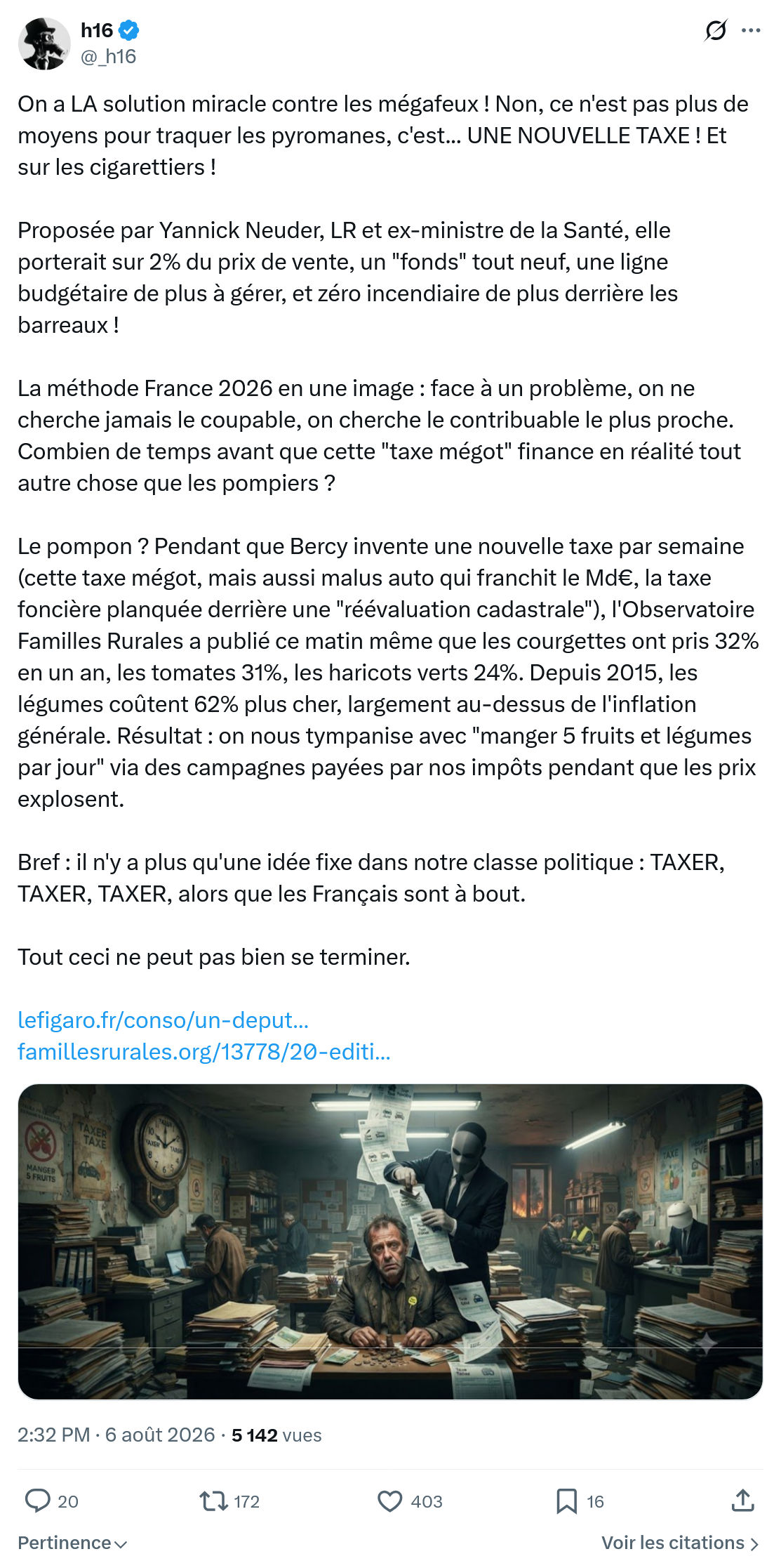 h16: On a LA solution miracle contre les mégafeux...