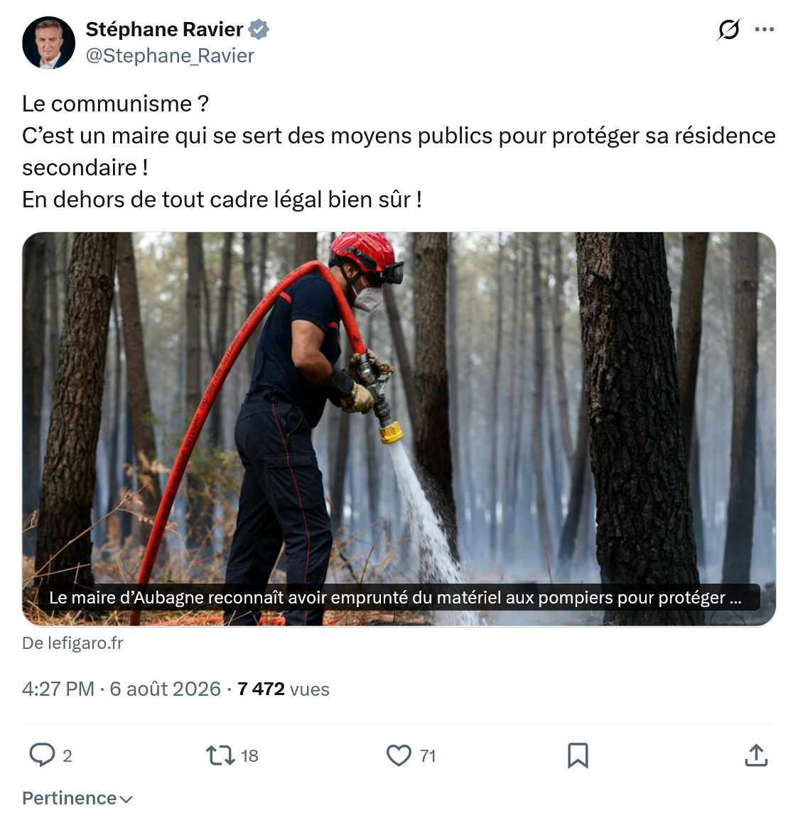 Stéphane Ravier: Le communisme...
