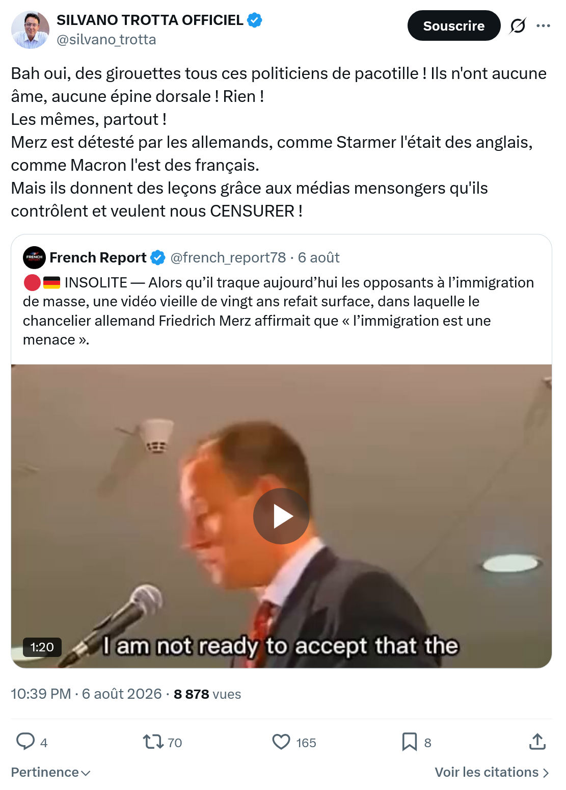 Silvano Trotta: Bah oui, des girouettes...