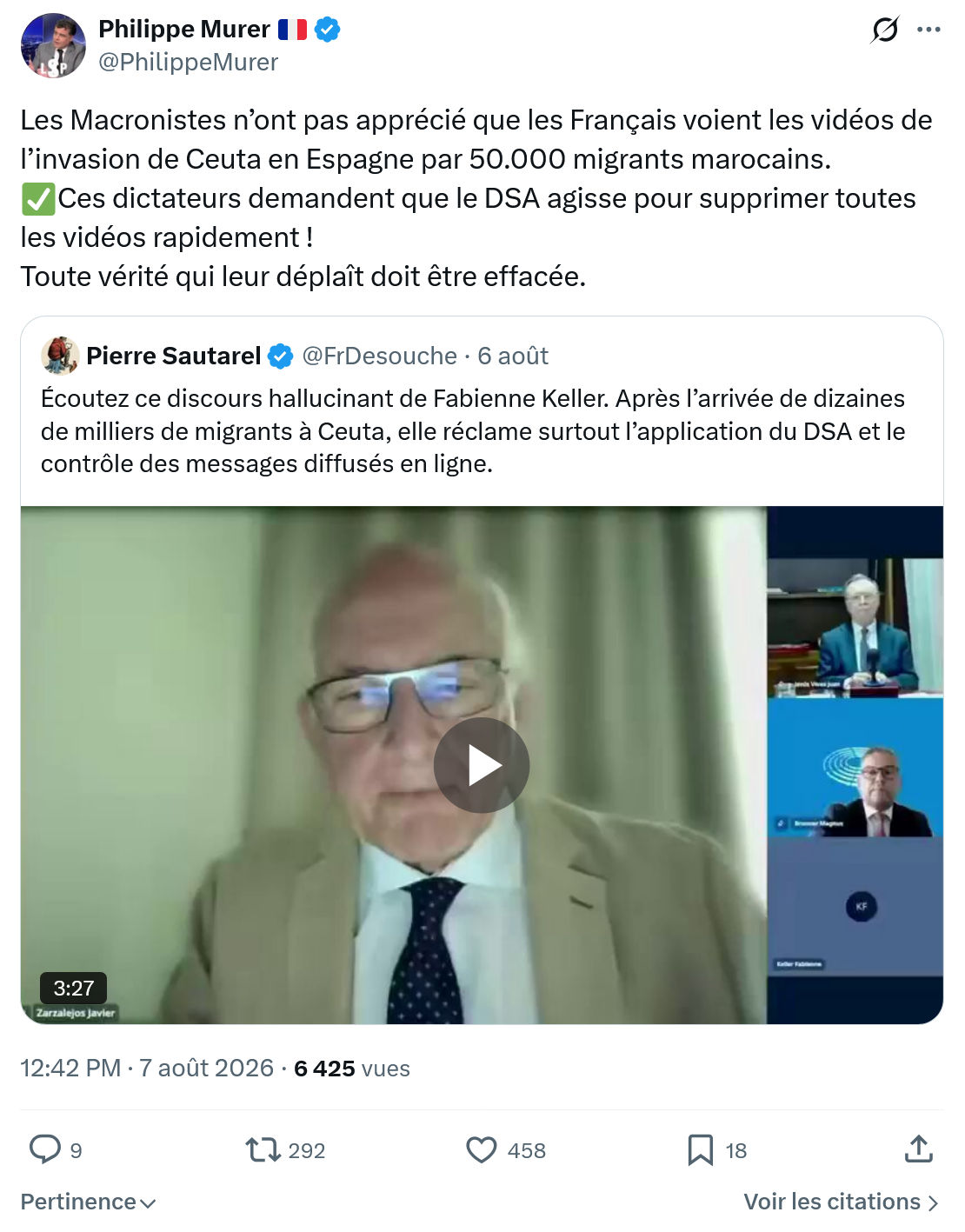 Philippe Murer: Les Macronistes n’ont pas apprécié...