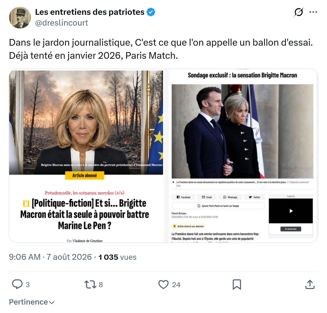 Marquis de Dreslincourt: Dans le jardon journalistique...