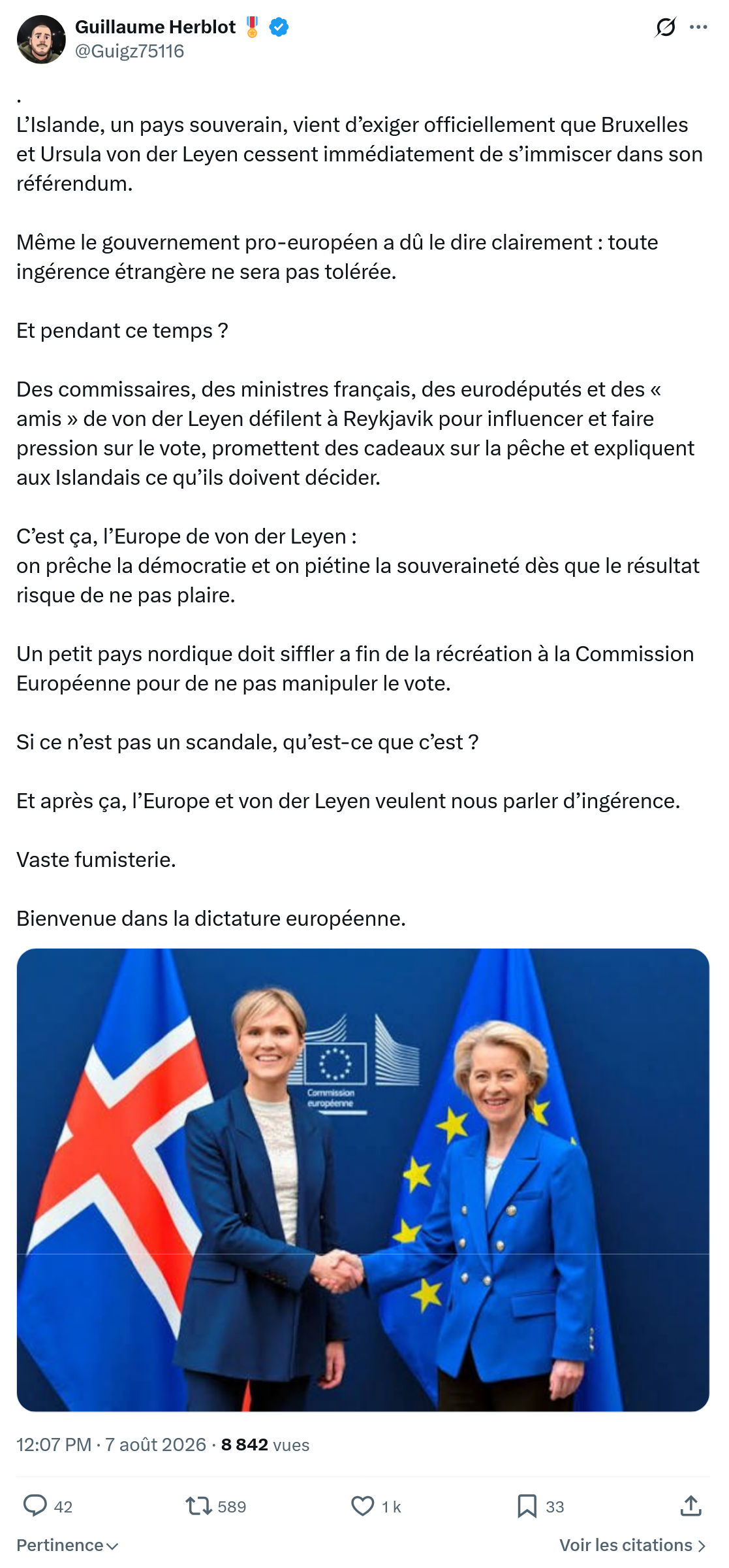 Guillaume Herblot: L’Islande, un pays souverain...