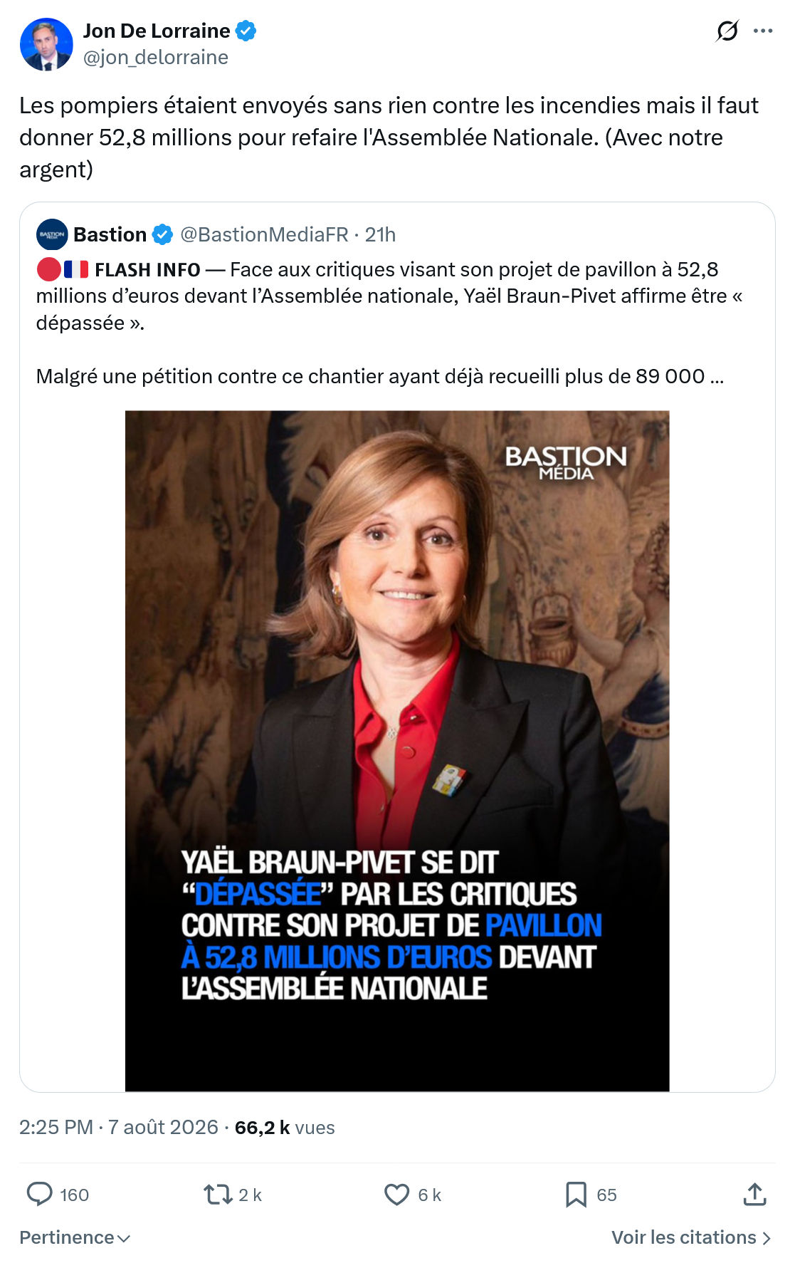 Jon De Lorraine: Les pompiers étaient...