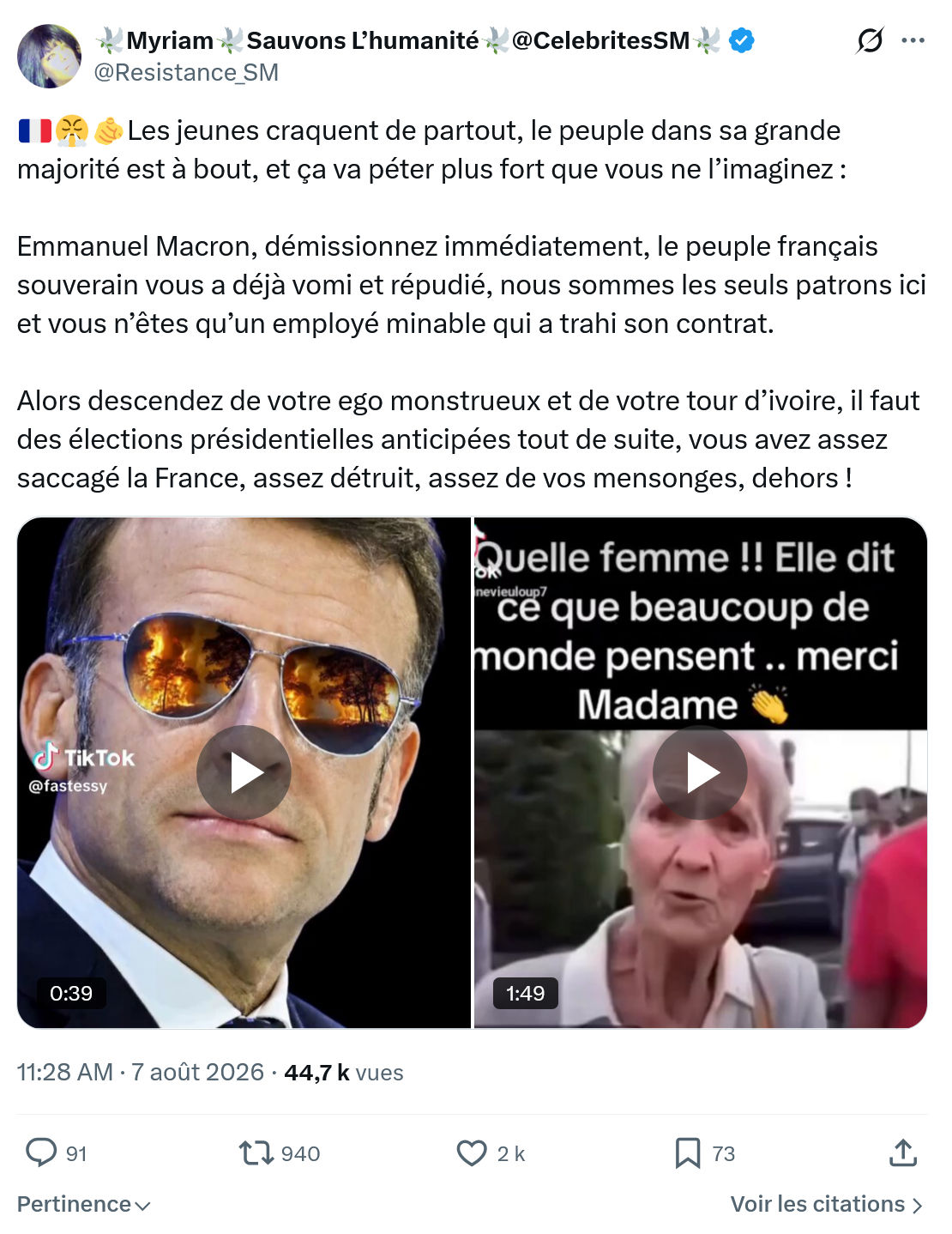 Myriam: Les jeunes craquent de partout...