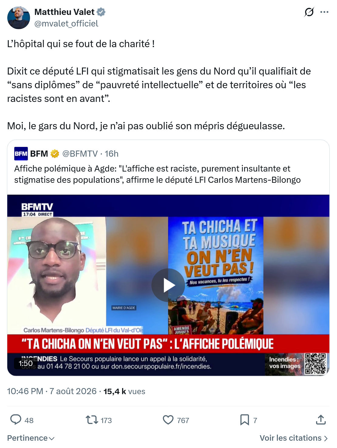Matthieu Valet: L’hôpital qui se fout de la charité...