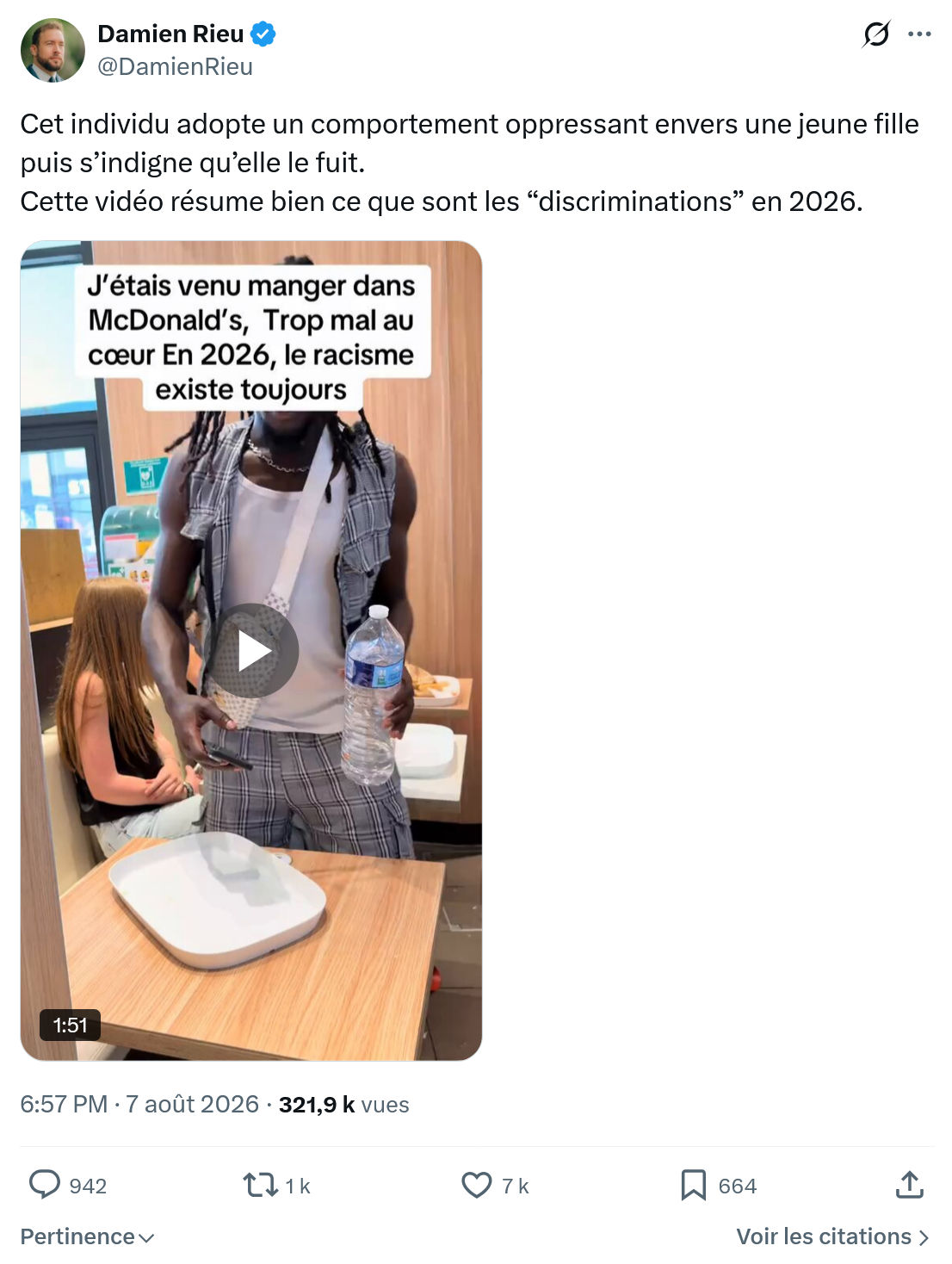 Damien Rieu: Cet individu adopte un comportement...