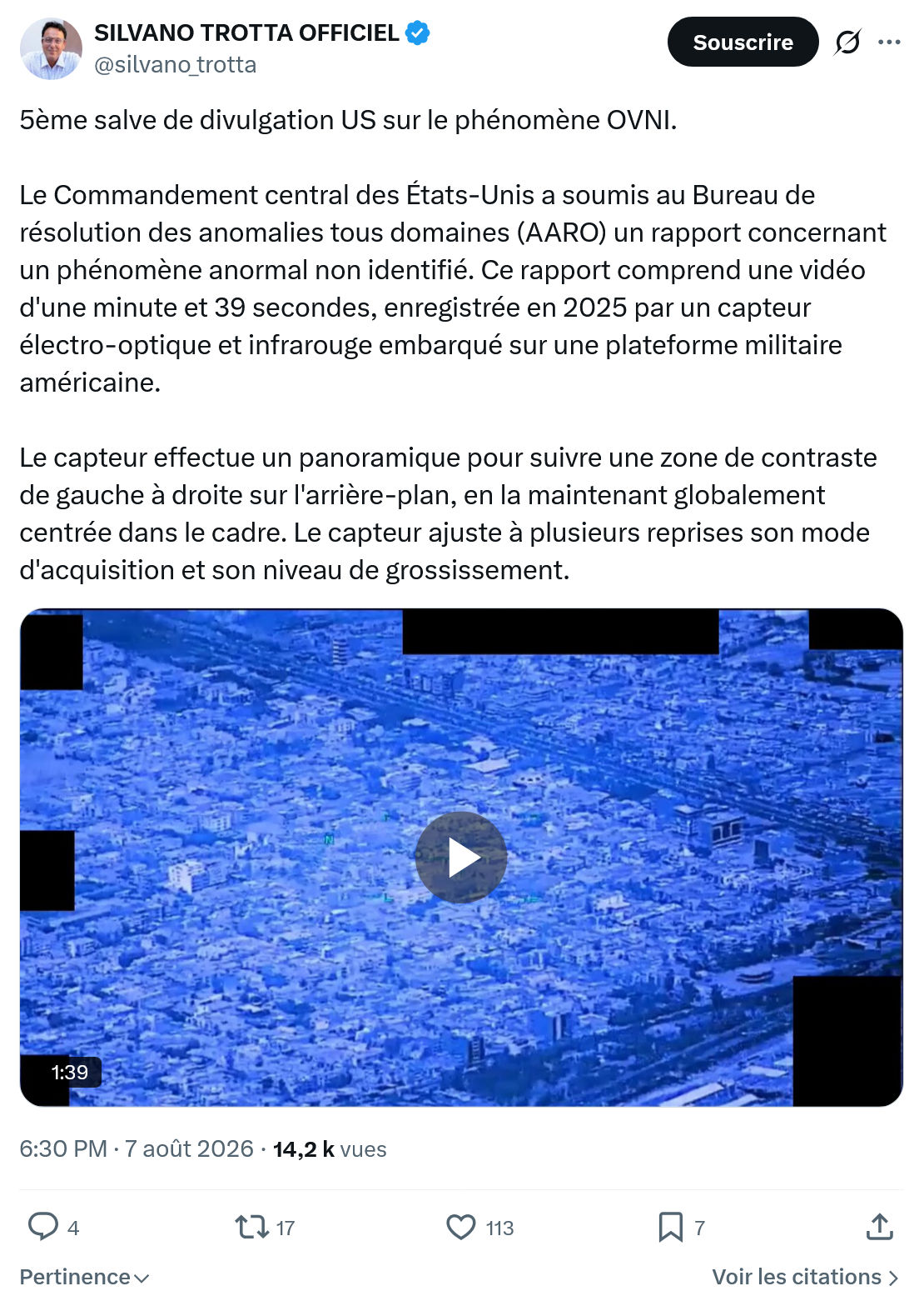 Silvano Trotta: 5ème salve de divulgation...