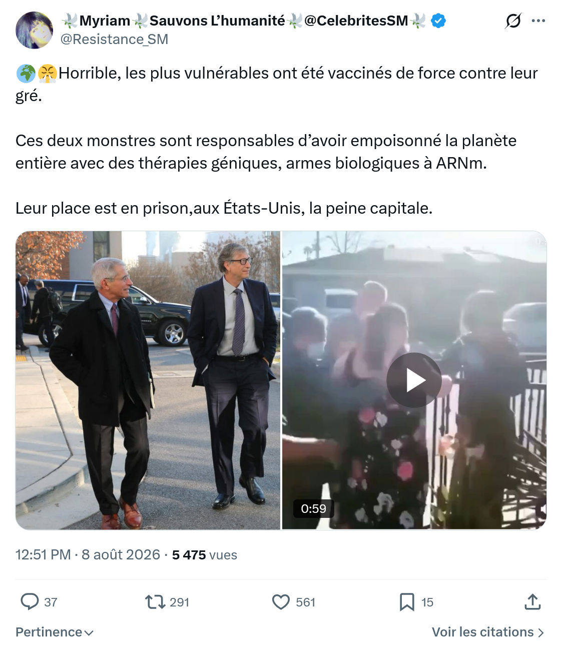 Myriam: Horrible, les plus vulnérables...