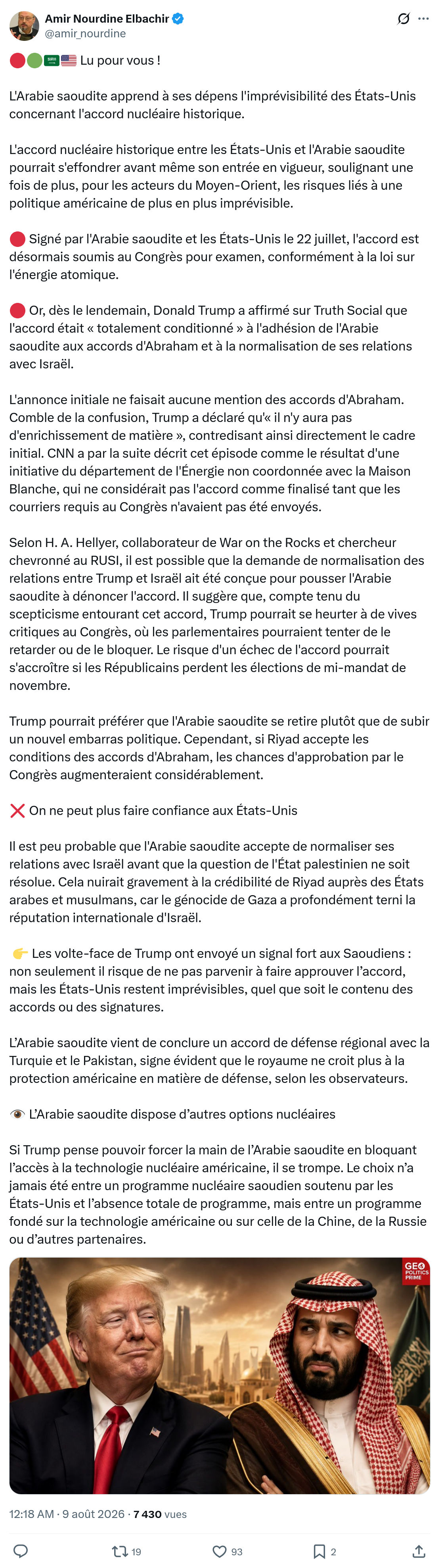 Amir Nourdine Elbachir:  Lu pour vous...