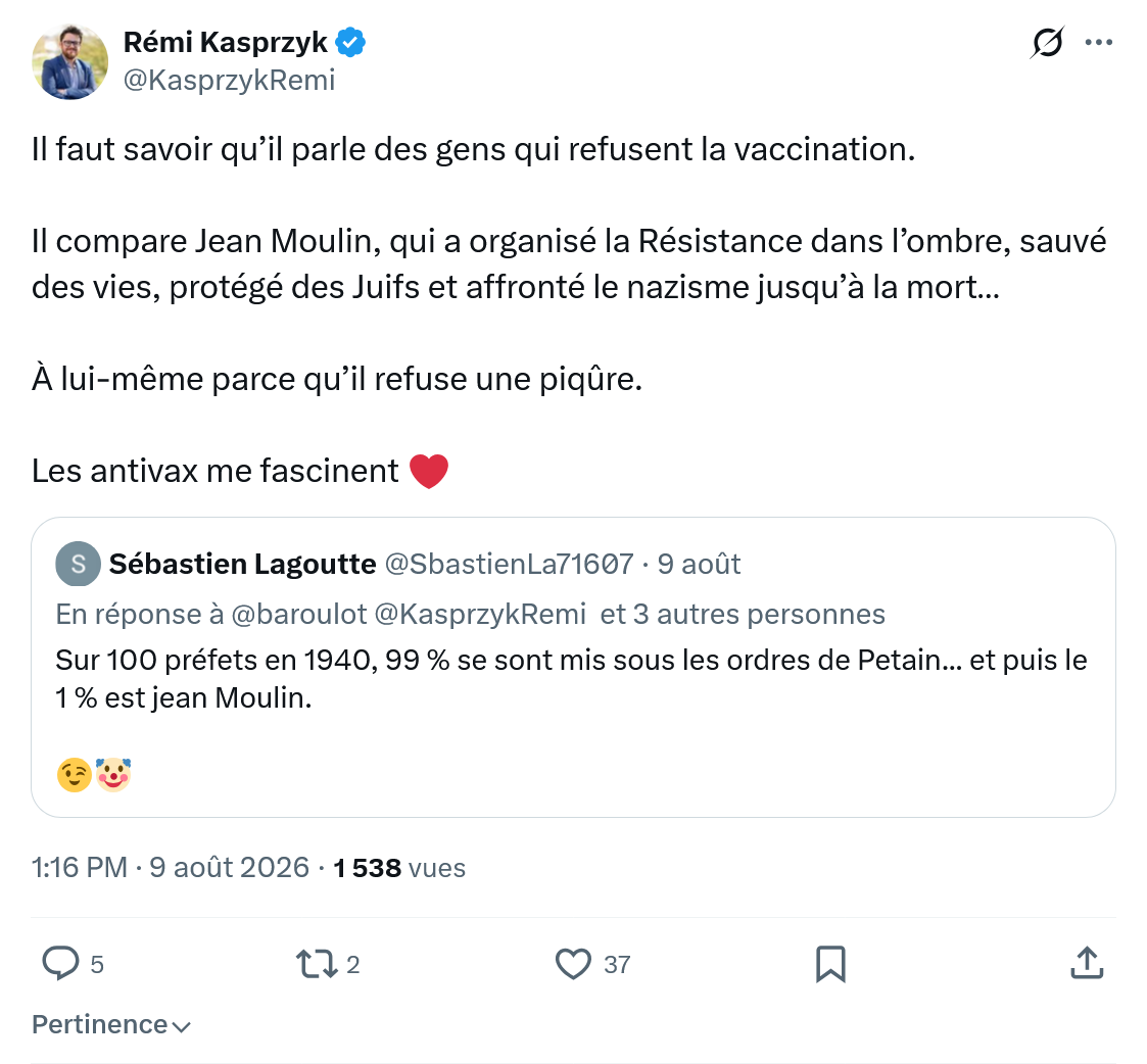 Rémi Kasprzyk: Il faut savoir qu’il parle...