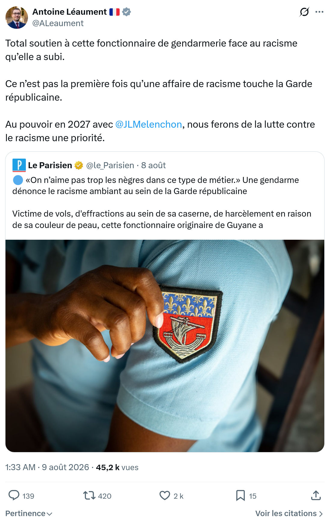 Antoine Léaument: Total soutien à cette fonctionnaire...