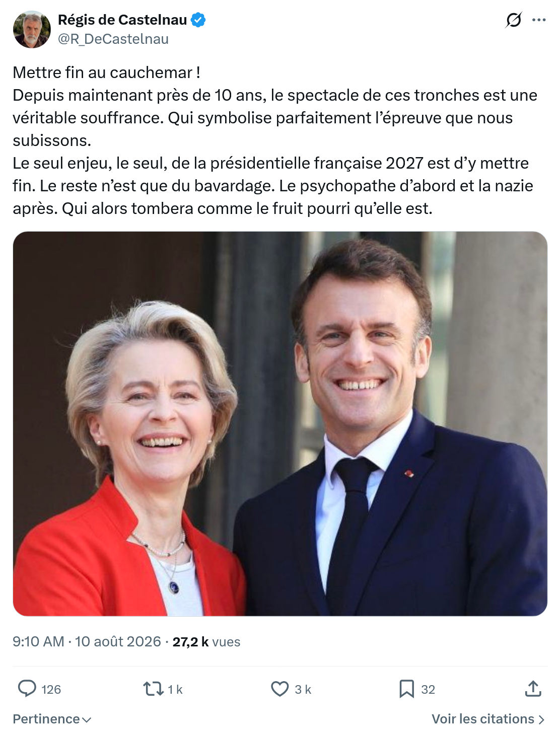Régis de Castelnau: Mettre fin au cauchemar...