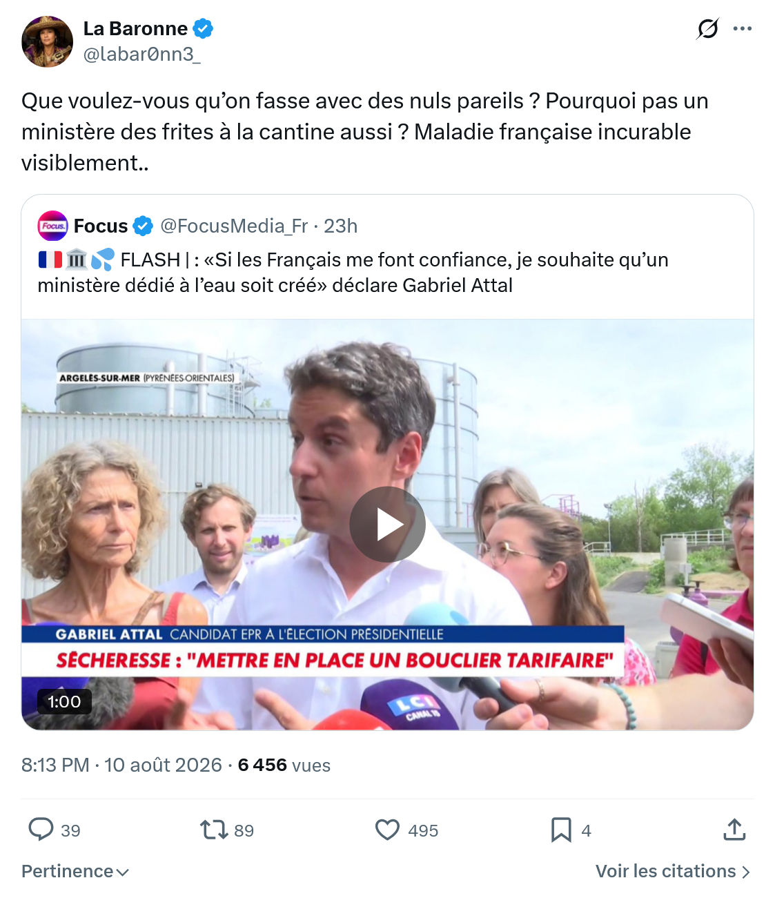 La Baronne: Que voulez-vous qu’on fasse avec des nuls pareils...
