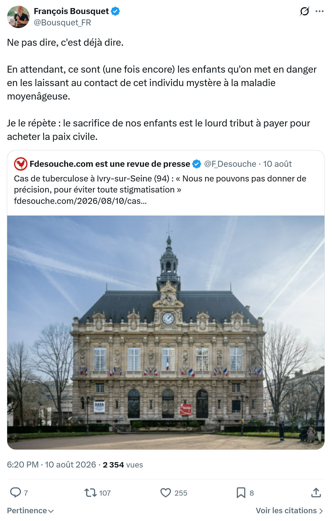 François Bousquet: Ne pas dire, c'est déjà dire...
